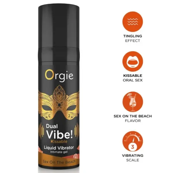 ORGIE - DUBBELE VIBRATOR! SEX ON THE BEACH KUSBARE VLOEIBARE VIBRATOR 15 ML