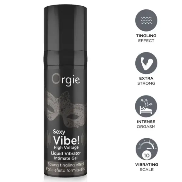 ORGIE - SEXY VIBE! EXTRA STERKE VLOEISTOFVIBRATOR MET HOGE SPANNING 15 ML