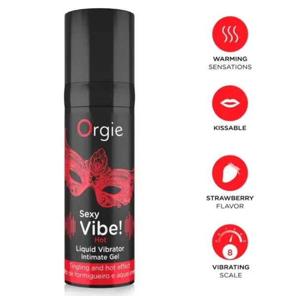 ORGIE - SEXY VIBE! HETE VERWARMENDE VLOEISTOFVIBRATOR 15 ML