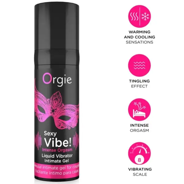 ORGIE - SEXY VIBE! INTENSE ORGASMES, MEERDERE SENSATIES, INTIEME GEL 15 ML