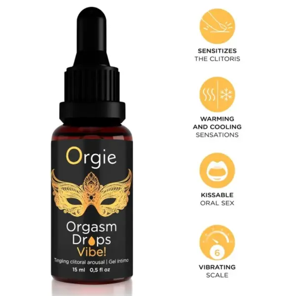 ORGIE - ORGASM DROPS VIBE! VIBRERENDE CLITORALE OPWINDING 15 ML