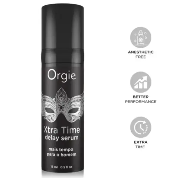 ORGIE - XTRA TIME SILICONE DELAY SERUM ZONDER VERDOVINGSMIDDELEN 15 ML