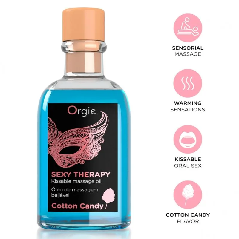 ORGIE - LIPMASSAGESET MET SUIKERSPINNEN EN KUSSEN 100 ML