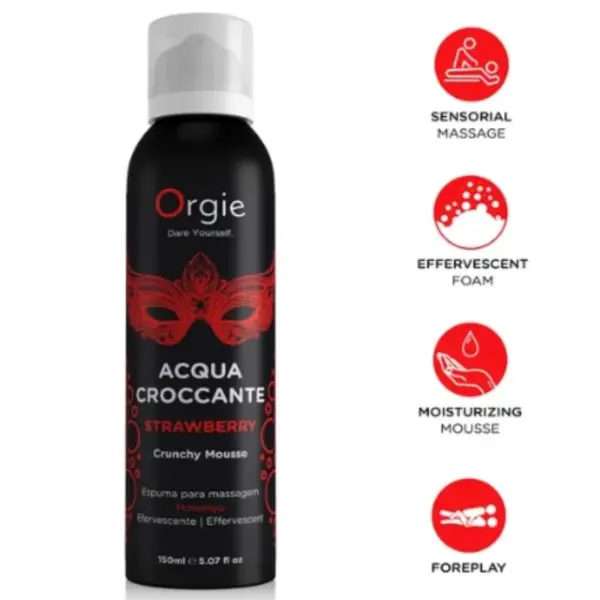 ORGIE - ACQUA CROCCANTE AARDBEI CRUNCHY MASSAGEMOUSSE 150 ML