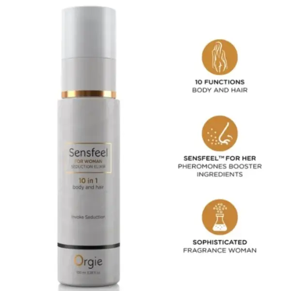 ORGIE - SENSFEEL VOOR VROUWEN VERLEIDINGSELIXIR 10-IN-1 LICHAAM EN HAAR 100 ML