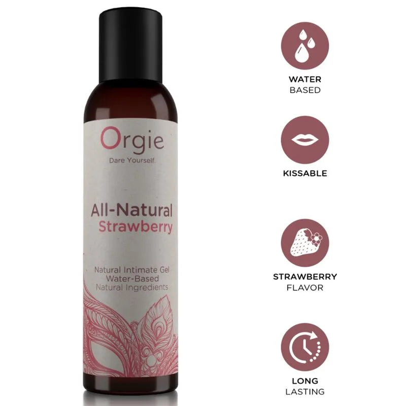 ORGIE - VOLLEDIG NATUURLIJKE AARDBEI KISSABLE INTIEME GEL OP WATERBASIS 150 ML