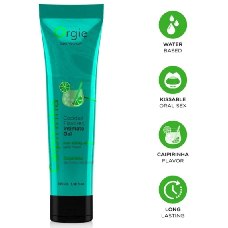 ORGIE - GLIJMIDDEL IN TUBE COCKTAIL CAIPIRINHA KUSBARE INTIEME GEL OP WATERBASIS 100 ML
