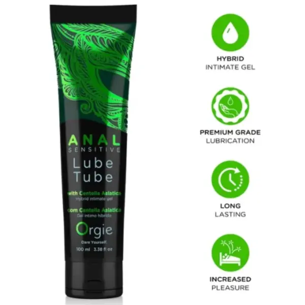 ORGIE - GLIJMIDDEL IN TUBE, ANALE GEVOELIGE HYBRIDE INTIEME GEL VOOR ANALE SEKS 100 ML