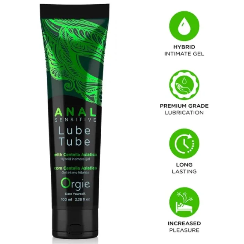 ORGIE - GLIJMIDDEL IN TUBE, ANALE GEVOELIGE HYBRIDE INTIEME GEL VOOR ANALE SEKS 100 ML