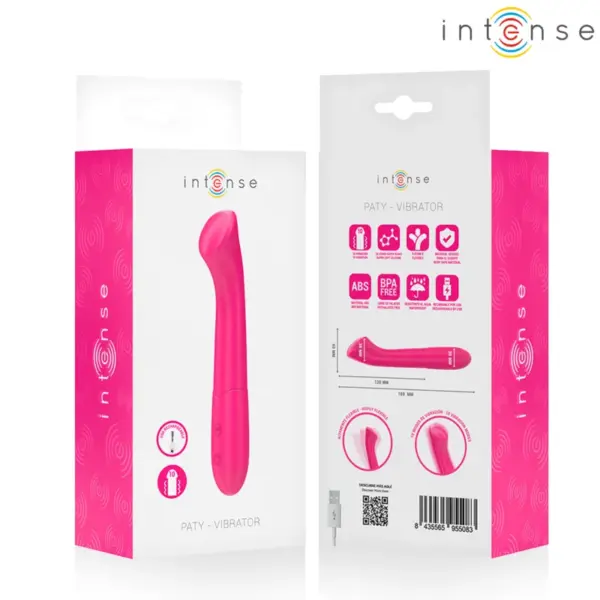 INTENSE - PATY VIBRATOR 19 CM FLEXIBEL 10 VIBRATIES MODEL 2 ROZE