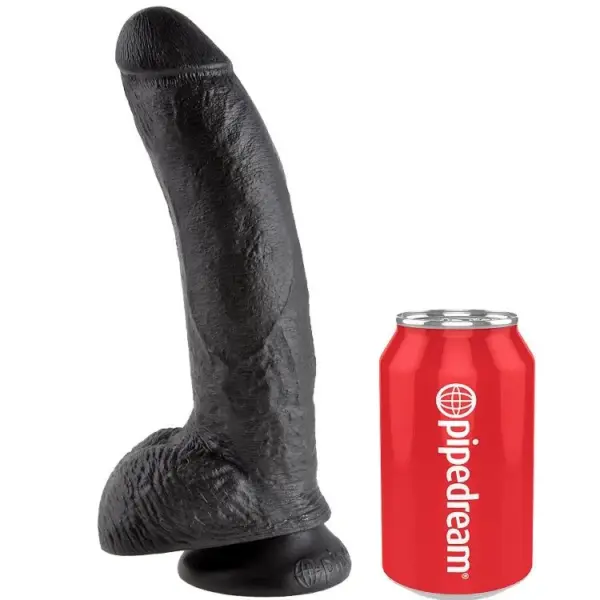 KING COCK - ZWARTE REALISTISCHE PENIS 22,9 CM
