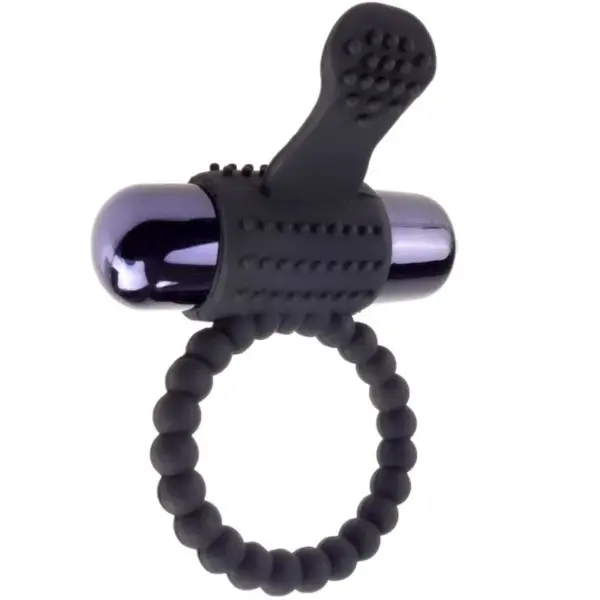 FANTASY C-RINGZ - ZWARTE SILICONEN TRILLENDE RING