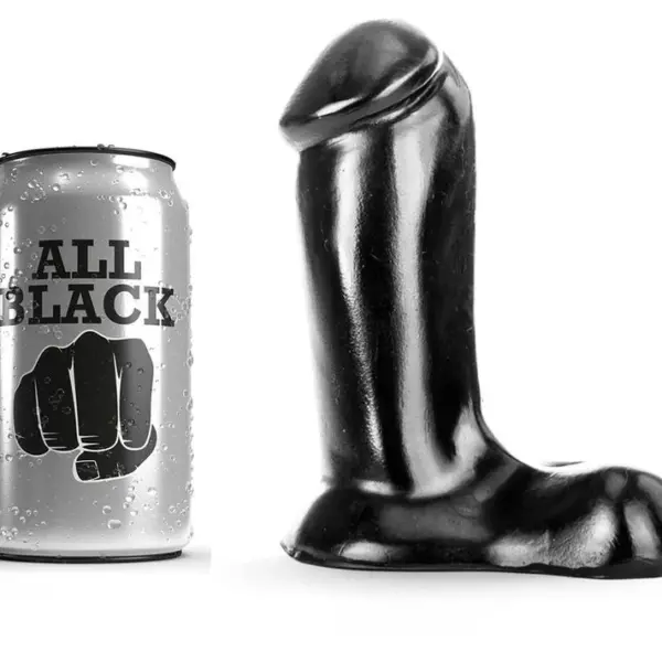 ALL BLACK - REALISTISCHE DILDO 14 CM