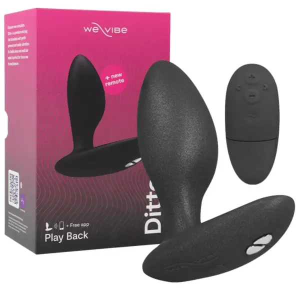 WE-VIBE - DITTO+ ZWARTE VIBRERENDE ANALE PLUG