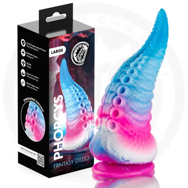 EPIC - PHORCYS BLAUWE TENTAKEL DILDO GROOT FORMAAT