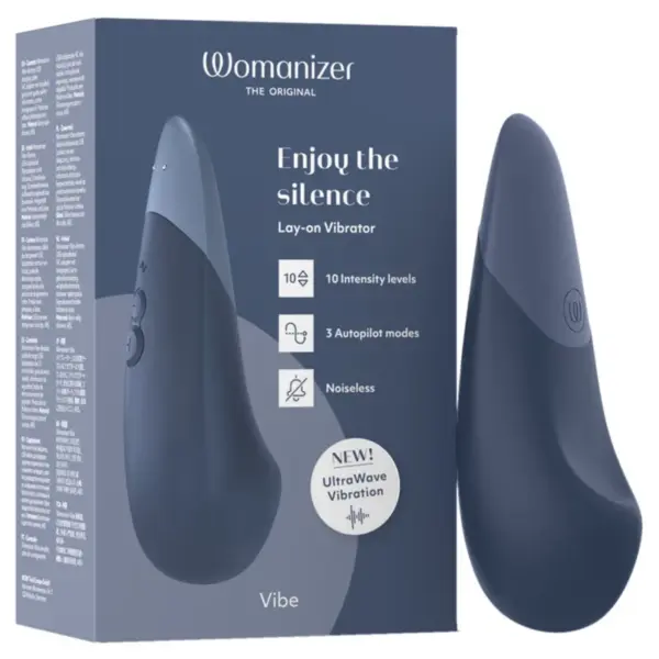 WOMANIZER - VIBE LIGGENDE VIBRATOR DONKERBLAUW