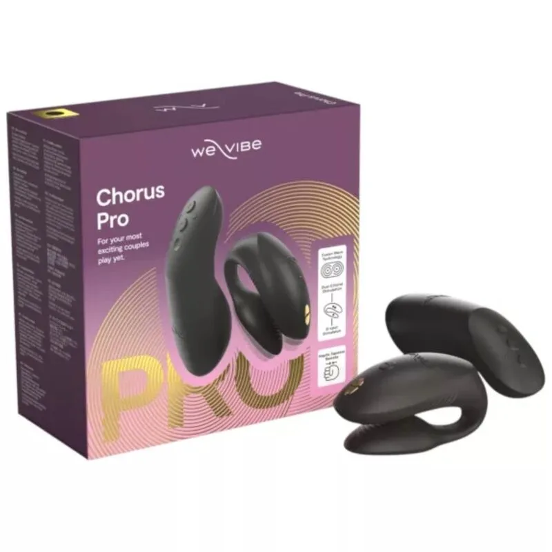 WE-VIBE - CHORUS PRO PREMIUM VIBRATOR VOOR STELLEN, SATIJNZWART
